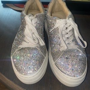 Betsy Johnson sparkly platform sneakers